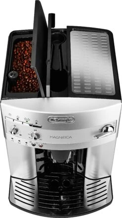 De'Longhi Volautomatisch Koffiezetapparaat Magnifica ESAM 3200.S, Met Melkopschuimtuit, Kegelmaalwerk 13 Treden, Uitneembare Koffiezet-unit, 2-kopjesfunctie, In Zilverkleur -Koffieverkoopwinkel delonghi volautomatisch koffiezetapparaat magnifica esam 3200s met melkopschuimtuit kegelmaalwerk 13 treden uitneembare koffiezet unit 2 kopjesfunctie in zilverkleur zilver 5