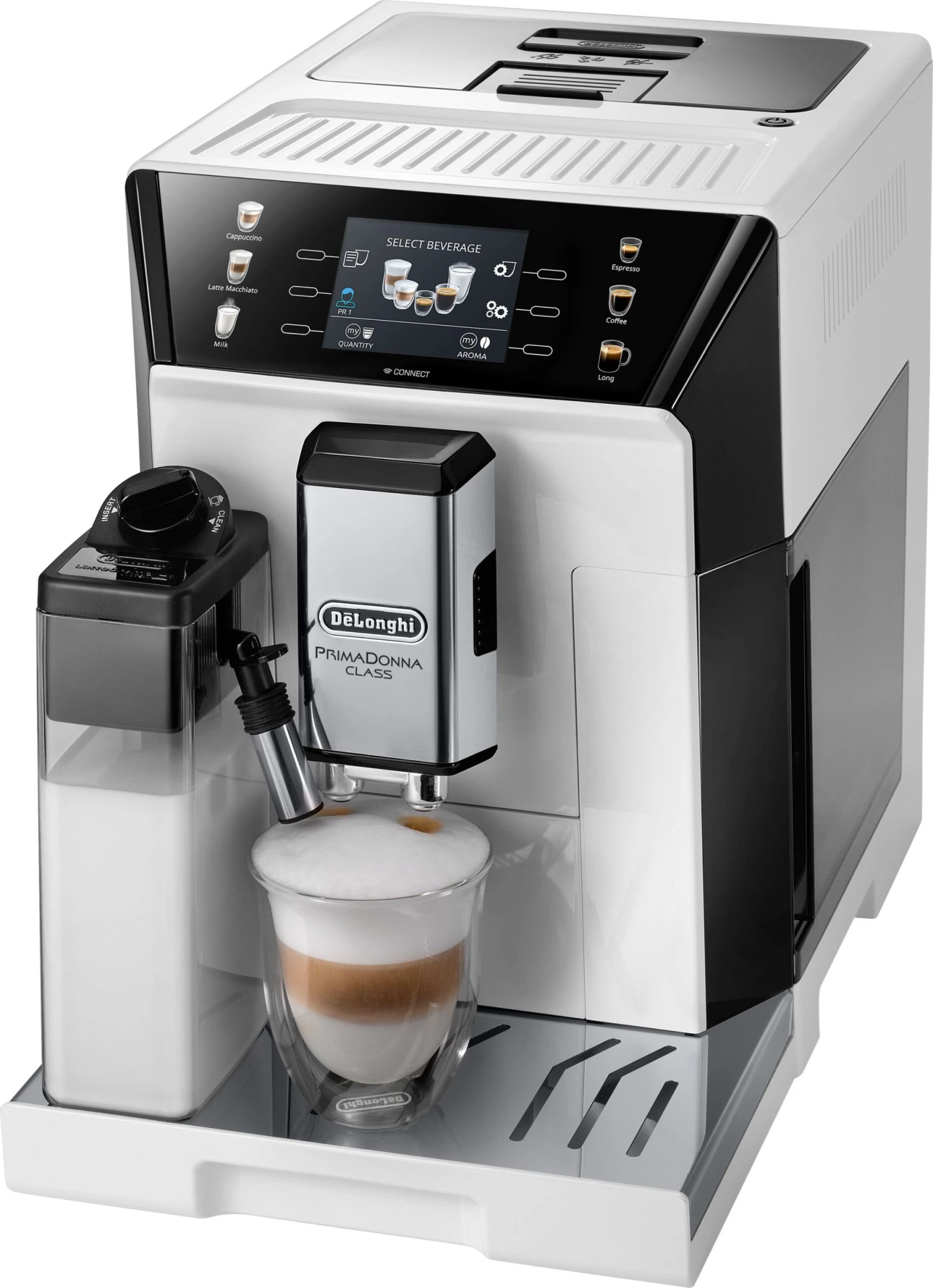 De'Longhi Volautomatisch Koffiezetapparaat PrimaDonna Class ECAM 550.65.W, Wit 3 De'Longhi Volautomatisch Koffiezetapparaat PrimaDonna Class ECAM 550.65.W, Wit