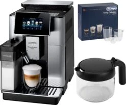 Krups Volautomatisch Koffiezetapparaat EA829G Espresseria Automatic Latt'Espress, Volautomatische One-touch-cappuccinosysteem, Met Compact-lcd-display, Geïntegreerd Melkreservoir -Koffieverkoopwinkel delonghi volautomatisch koffiezetapparaat primadonna soul ecam 61075mb inclusief koffiepot ter waarde van vap 2999 en glazenset ter waarde van 4690 vap zilver 1