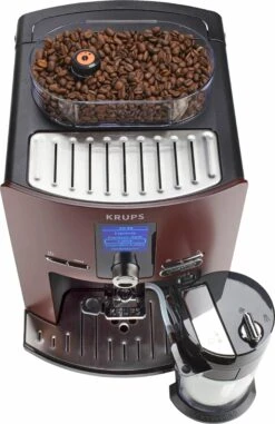 Krups Volautomatisch Koffiezetapparaat EA829G Espresseria Automatic Latt'Espress, Volautomatische One-touch-cappuccinosysteem, Met Compact-lcd-display, Geïntegreerd Melkreservoir -Koffieverkoopwinkel krups volautomatisch koffiezetapparaat ea829g espresseria automatic lattespress volautomatische one touch cappuccinosysteem met compact lcd display geintegreerd melkreservoir rood 4