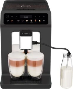 Krups Volautomatisch Koffiezetapparaat EA895N Evidence One, Barista Quattro Force-technologie, OLED-display En Touchscreen Inclusief 250 Mt Espresso Koffie - Ter Waarde Van 6,99 VAP -Koffieverkoopwinkel krups volautomatisch koffiezetapparaat ea895n evidence one barista quattro force technologie oled display en touchscreen inclusief 250 mt espresso koffie ter waarde van 699 vap grijs 1