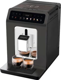 Krups Volautomatisch Koffiezetapparaat EA895N Evidence One, Barista Quattro Force-technologie, OLED-display En Touchscreen Inclusief 250 Mt Espresso Koffie - Ter Waarde Van 6,99 VAP -Koffieverkoopwinkel krups volautomatisch koffiezetapparaat ea895n evidence one barista quattro force technologie oled display en touchscreen inclusief 250 mt espresso koffie ter waarde van 699 vap grijs 4