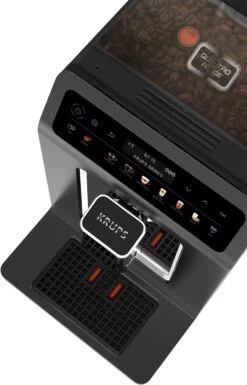 Krups Volautomatisch Koffiezetapparaat EA895N Evidence One, Barista Quattro Force-technologie, OLED-display En Touchscreen Inclusief 250 Mt Espresso Koffie - Ter Waarde Van 6,99 VAP -Koffieverkoopwinkel krups volautomatisch koffiezetapparaat ea895n evidence one barista quattro force technologie oled display en touchscreen inclusief 250 mt espresso koffie ter waarde van 699 vap grijs 7