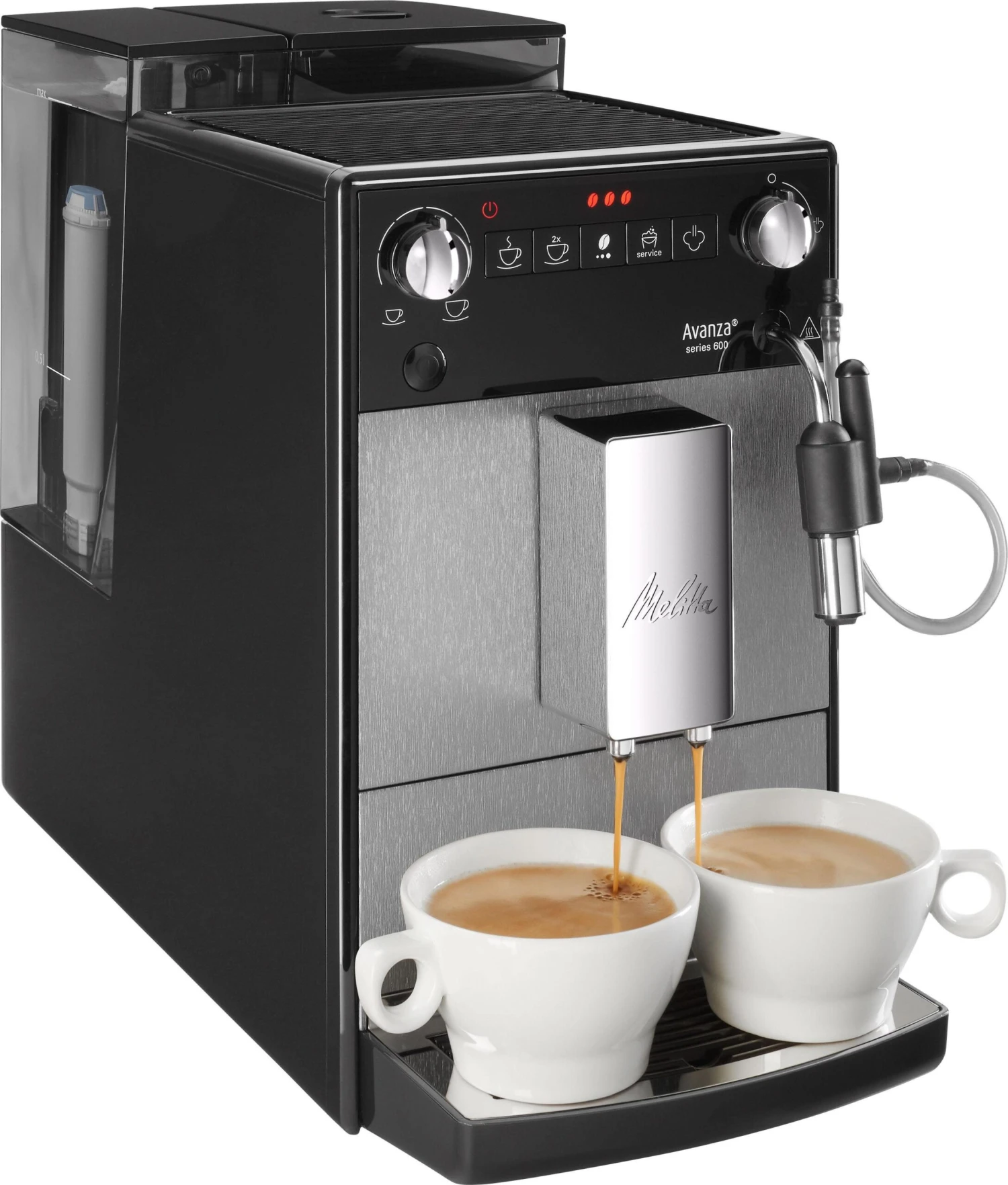 Melitta Volautomatisch Koffiezetapparaat Avanza® F270-100 Mystic Titan, Compact, Maar XL Waterreservoir & XL Bonenreservoir, Met Melkschuim-systeem 4 Melitta Volautomatisch Koffiezetapparaat Avanza® F270-100 Mystic Titan, Compact, Maar XL Waterreservoir & XL Bonenreservoir, Met Melkschuim-systeem - Afbeelding 2