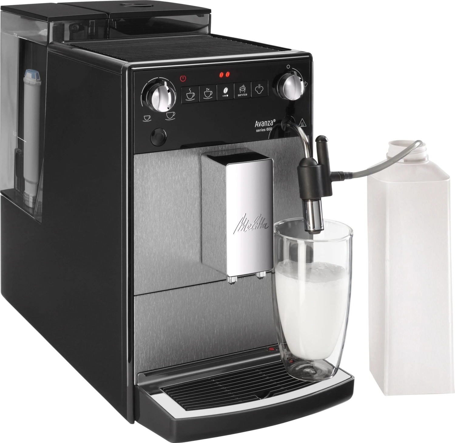 Melitta Volautomatisch Koffiezetapparaat Avanza® F270-100 Mystic Titan, Compact, Maar XL Waterreservoir & XL Bonenreservoir, Met Melkschuim-systeem 14 Melitta Volautomatisch Koffiezetapparaat Avanza® F270-100 Mystic Titan, Compact, Maar XL Waterreservoir & XL Bonenreservoir, Met Melkschuim-systeem - Afbeelding 12