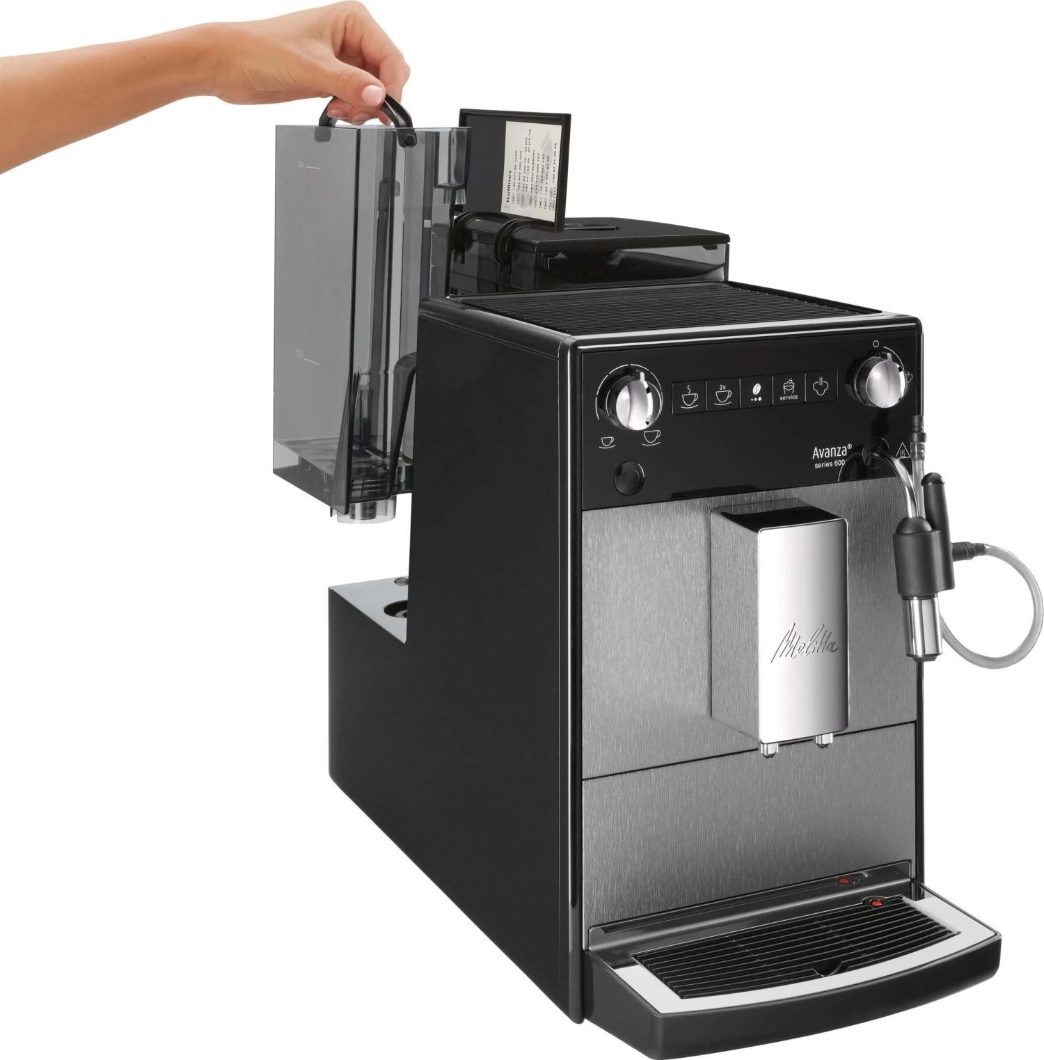 Melitta Volautomatisch Koffiezetapparaat Avanza® F270-100 Mystic Titan, Compact, Maar XL Waterreservoir & XL Bonenreservoir, Met Melkschuim-systeem 17 Melitta Volautomatisch Koffiezetapparaat Avanza® F270-100 Mystic Titan, Compact, Maar XL Waterreservoir & XL Bonenreservoir, Met Melkschuim-systeem - Afbeelding 15
