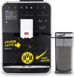 Krups Volautomatisch Koffiezetapparaat EA8160 Essential Espresso, Lcd-display, 3 Temperatuurstanden + 3 Maalgrofheden, Watertankcapaciteit: 1,7 Liter, Inclusief Auto Cappuccino XS6000 Set -Koffieverkoopwinkel melitta volautomatisch koffiezetapparaat barista ts smart bvb editie voor fans van borussia dortmund in borussia dortmund design 21 koffierecepten 8 gebruikersprofielen zwart