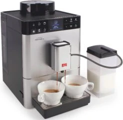 Melitta Volautomatisch Koffiezetapparaat Passione® One Touch F53/1-101, Zilver, One-touch-functie , Per Kopje Precies De Juiste Hoeveelheid Versgemalen Bonen