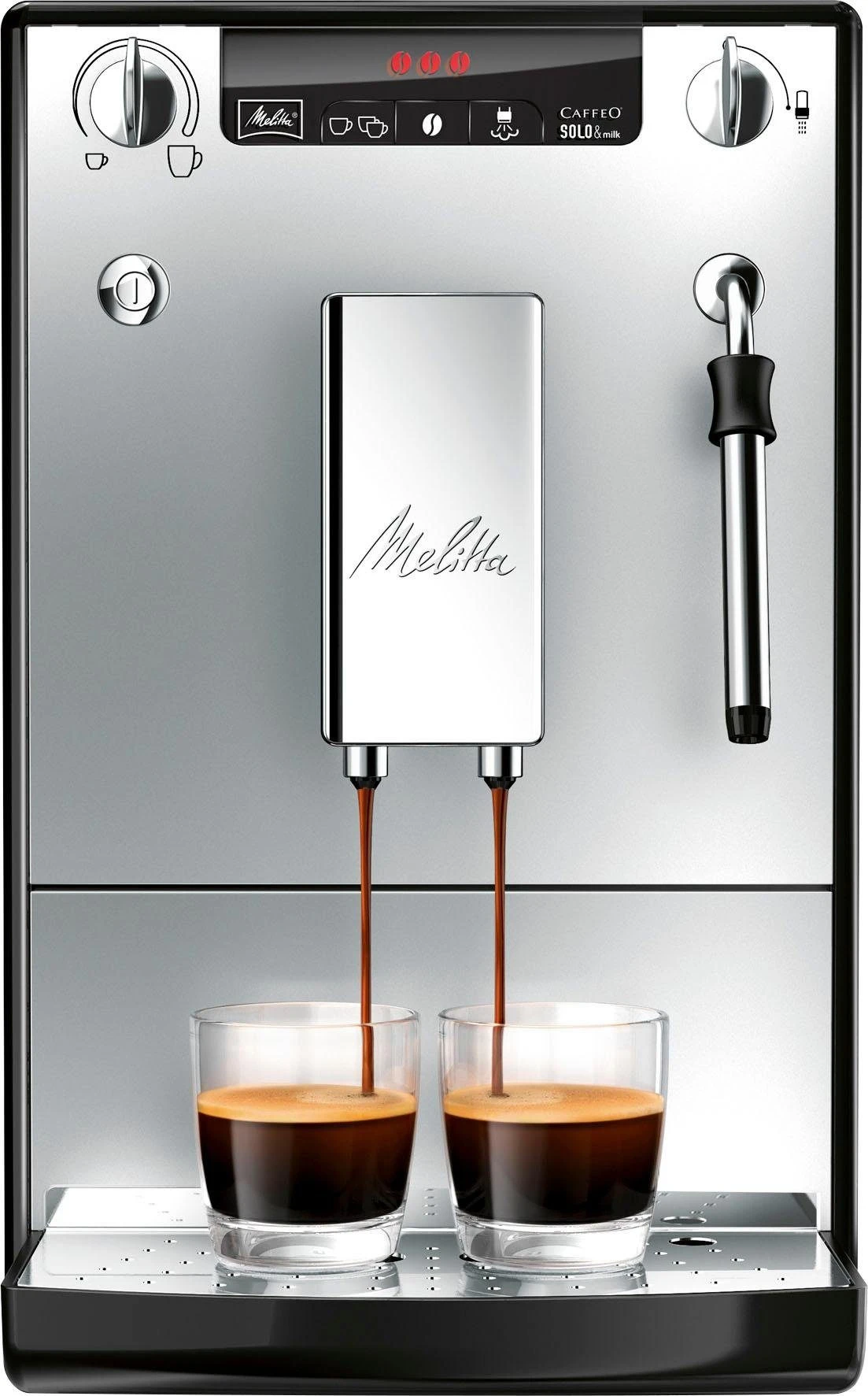 Melitta Volautomatisch Koffiezetapparaat Solo® & Milk E953-202, Zilver/zwart, Caffè Crema & Espresso Per One Touch, Zuigmond Voor Melkschuim 4 Melitta Volautomatisch Koffiezetapparaat Solo® & Milk E953-202, Zilver/zwart, Caffè Crema & Espresso Per One Touch, Zuigmond Voor Melkschuim - Afbeelding 2